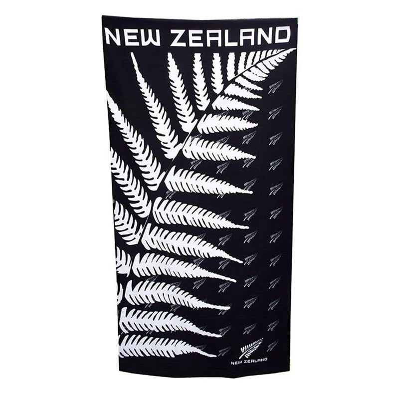 Soft NZ Silver Fern Beach Towel - ShopNZ