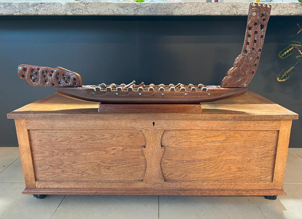 Stunning XL Metre Long Maori Waka Taua Canoe - ShopNZ