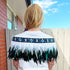 White and Paua Blue Short Maori Korowai - ShopNZ