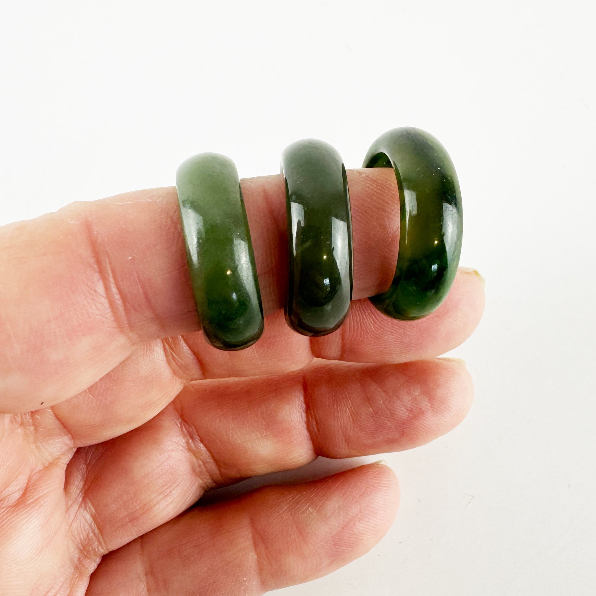 Wide Greenstone Ring - ShopNZ