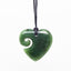 Greenstone Heart with Koru Necklace
