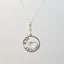 Sterling Silver Kiwi Bird Circle Necklace