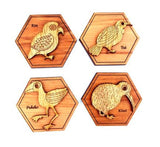 Wooden NZ Bird Magnets - ShopNZ