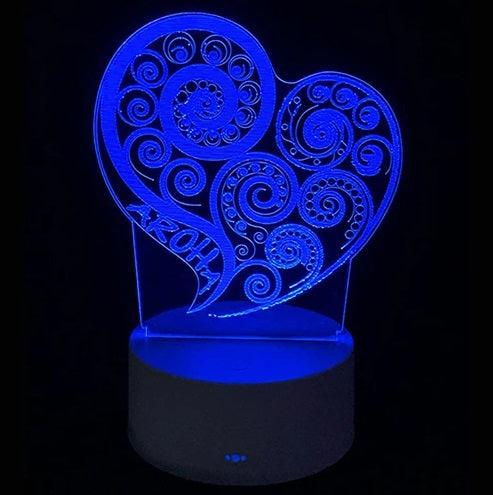 Aroha Love LED Night or Mood Light - ShopNZ