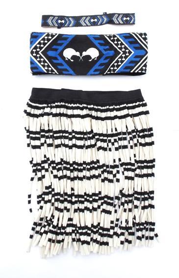 Blue NZ Maori Boys and Mens Kapa Haka Costume - ShopNZ