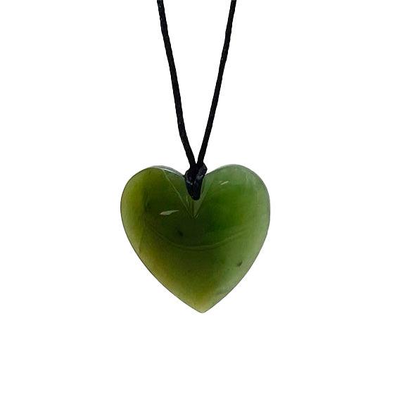 Genuine Pounamu Greenstone Heart Necklace - ShopNZ
