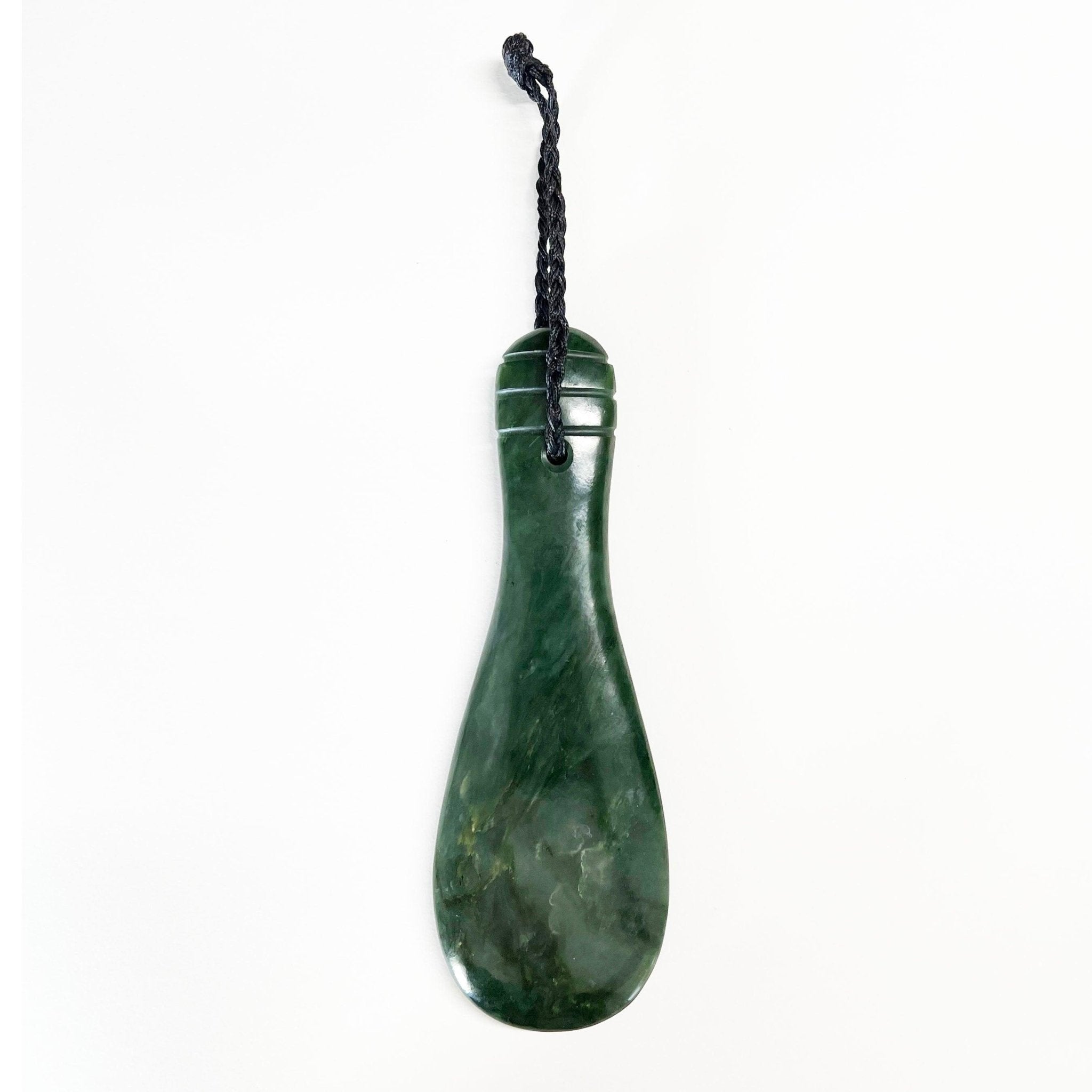 Large 23cm NZ Greenstone Mere (Stand Optional) - ShopNZ