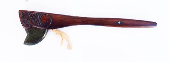 Medium Size Maori Tewhatewha on Stand - ShopNZ