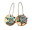 Stone Arrow Copper Paua Star Earrings