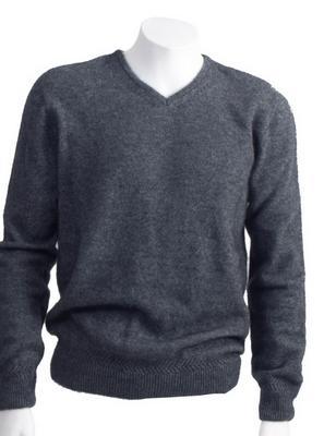 NZ Merino Possum Silk Mens V - neck Sweater - ShopNZ