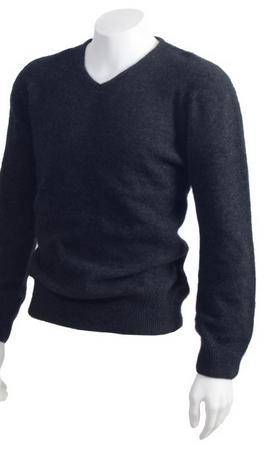 NZ Merino Possum Silk Mens V - neck Sweater - ShopNZ