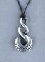 Pewter Maori Triple Twist Friendship Necklace