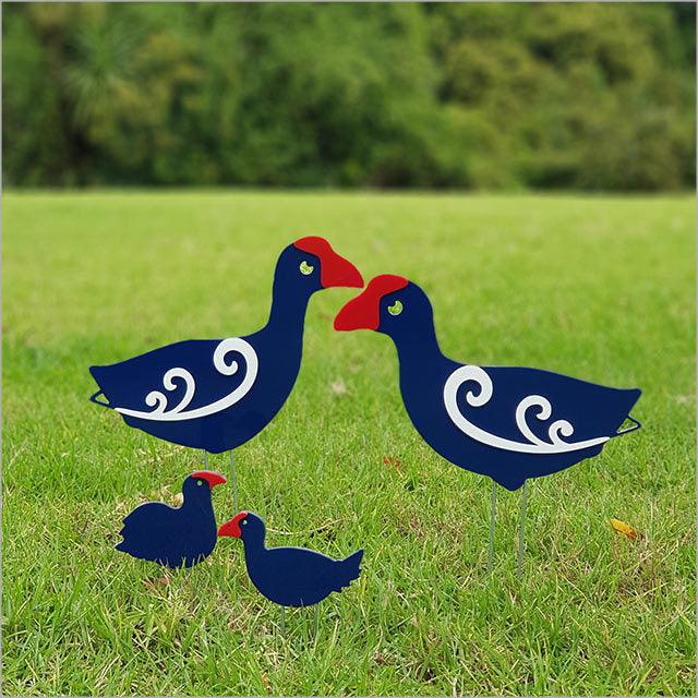 Set of Aluminium Garden Pukeko - ShopNZ