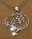 Sterling Silver NZ Kiwi Bird Necklace