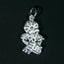Sterling Silver Double Sided Tiki Charm or Earrings