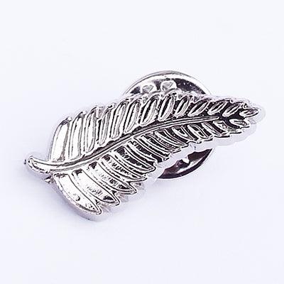 Silver Fern Pinback Badge - ShopNZ