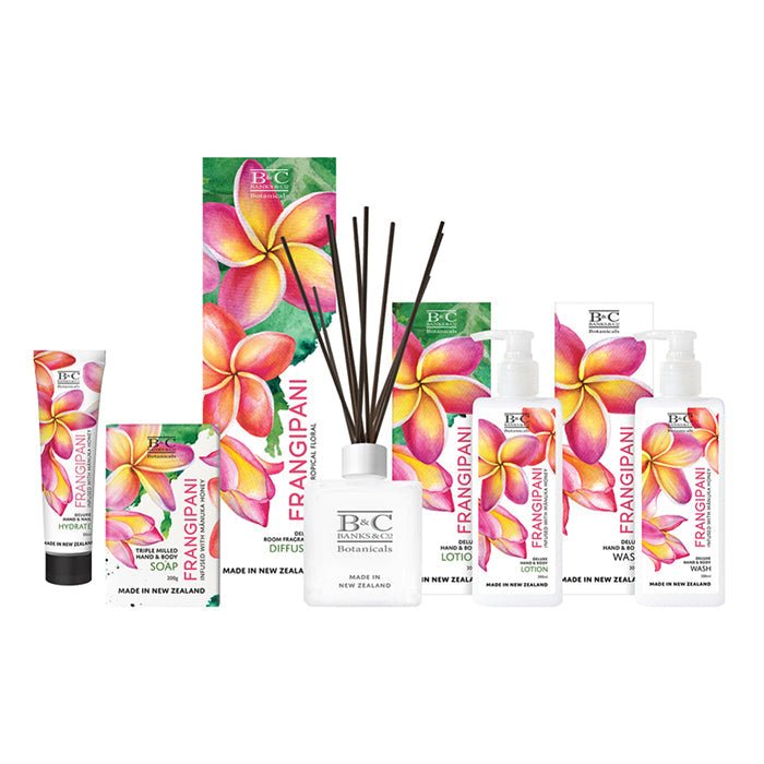 Banks and Co Frangipani Skincare Range - ShopNZ