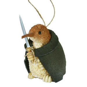 Cute Medieval NZ Brush Kiwi Bird Xmas Ornament - ShopNZ