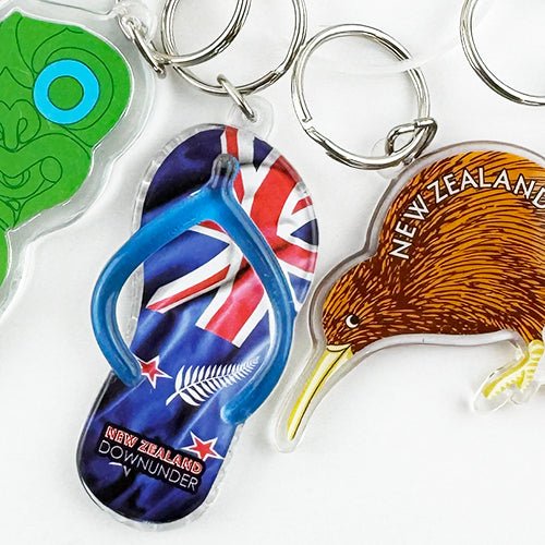 10 - pack of Assorted NZ Keyrings - ShopNZ