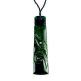 12cm Pounamu Greenstone Toki Manaia Necklace - ShopNZ