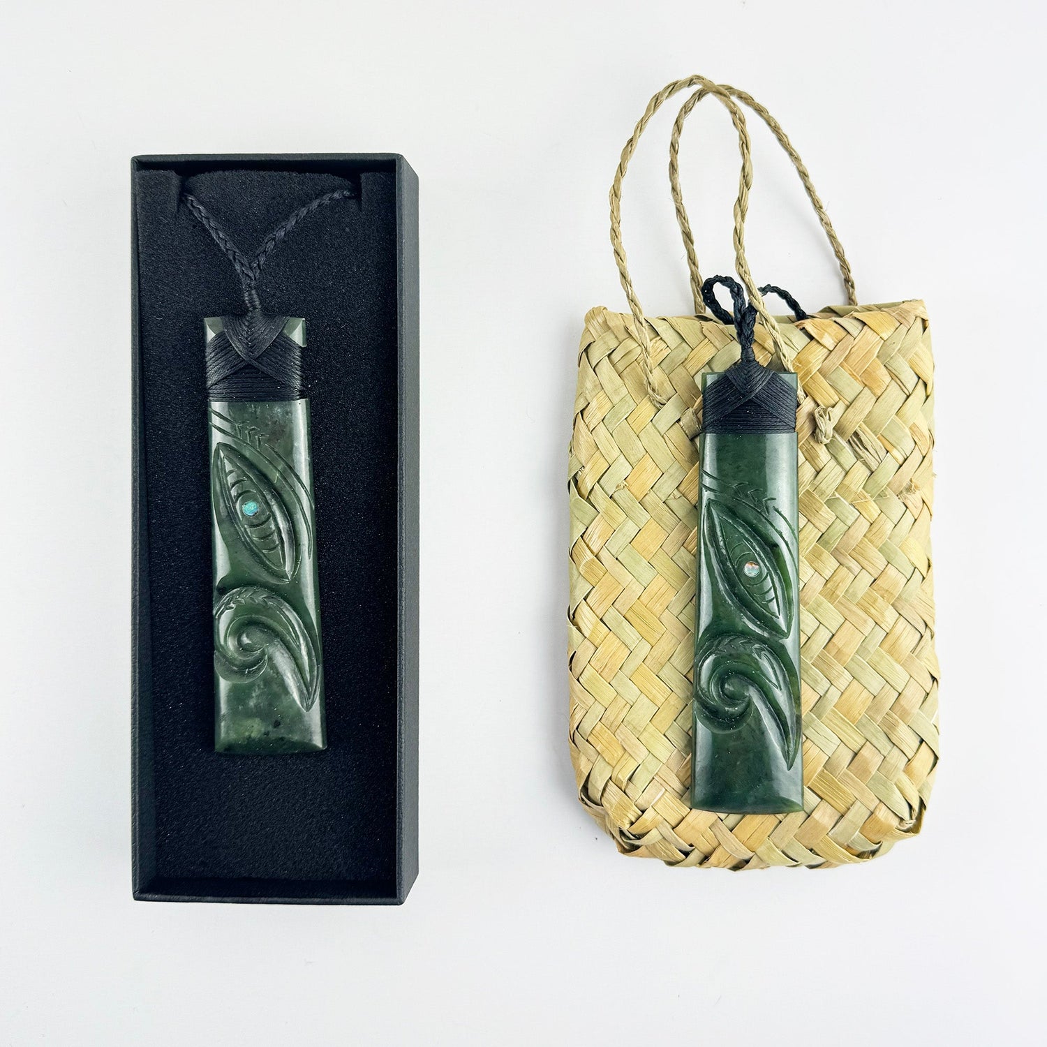 12cm Pounamu Greenstone Toki Manaia Necklace - ShopNZ