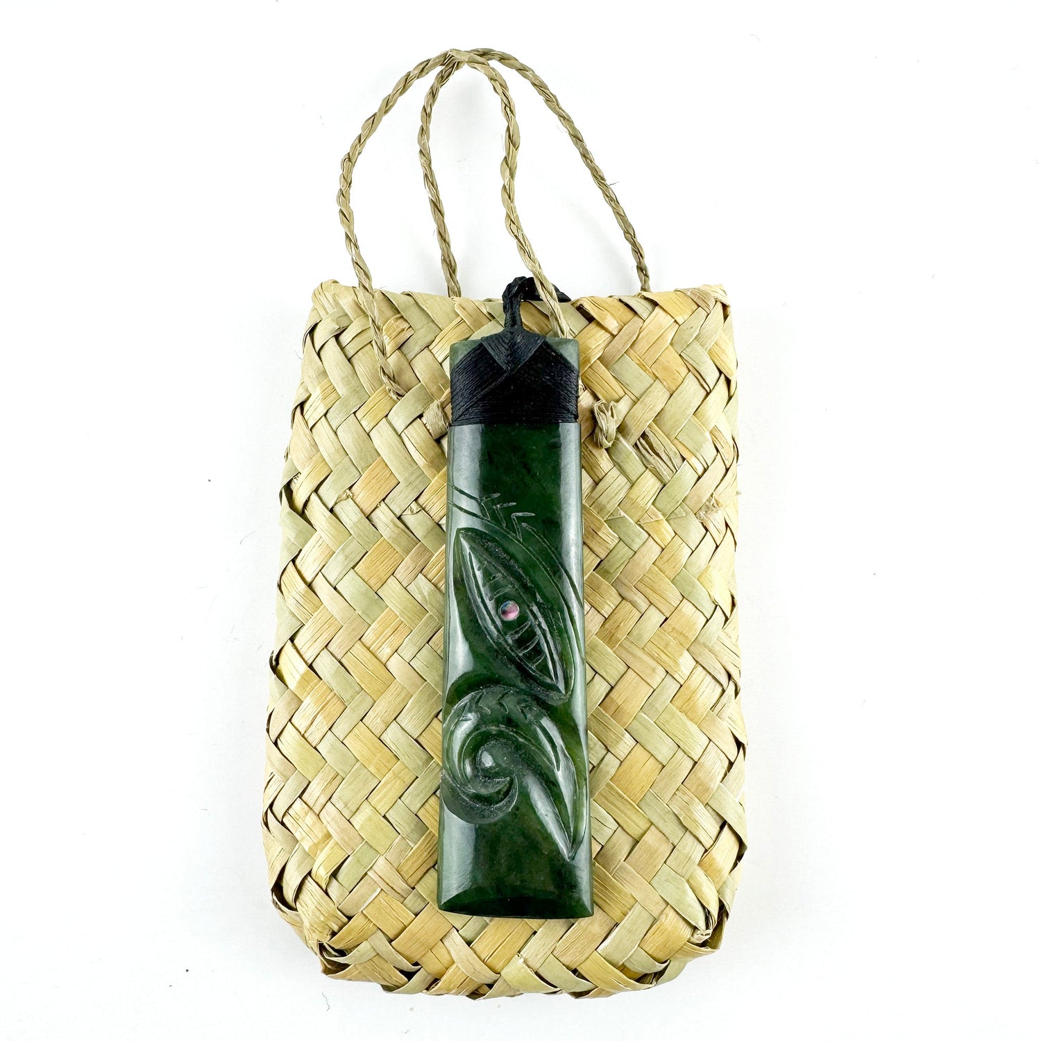 12cm Pounamu Greenstone Toki Manaia Necklace - ShopNZ