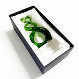 15cm Glass Maori Twist and Koru Ornament or Trophy - ShopNZ