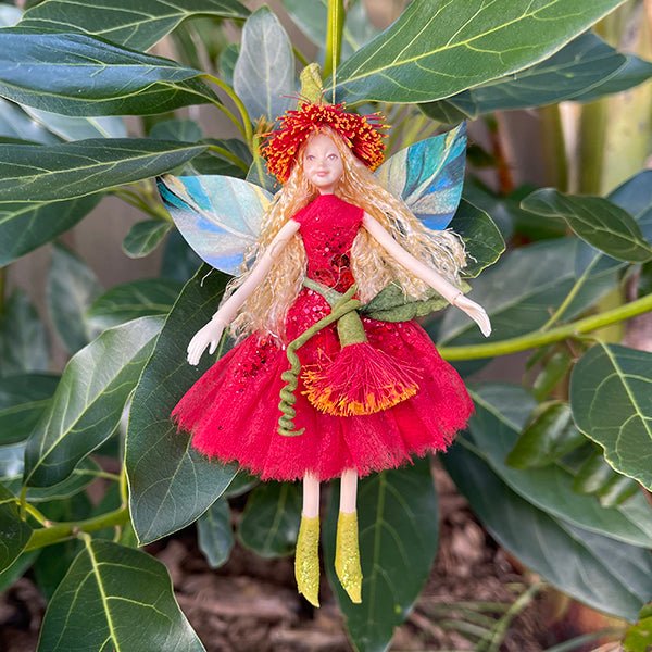 2023 NZ Christmas Summer Pohutukawa Fairy Doll - ShopNZ
