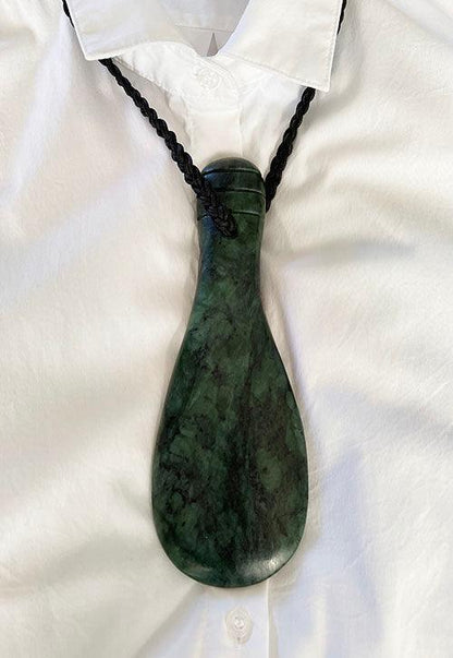 20cm Genuine NZ Greenstone Mere Ornament or Necklace - ShopNZ