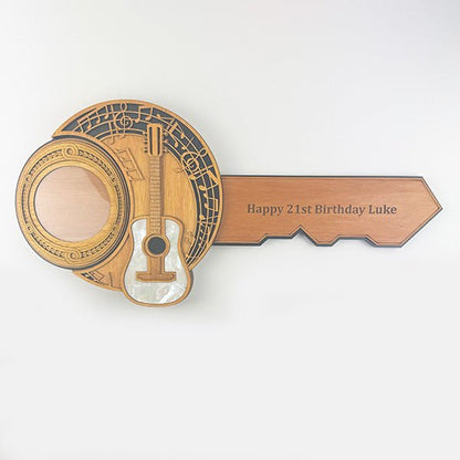21st Birthday Key for Guitar Playing Musician - ShopNZ