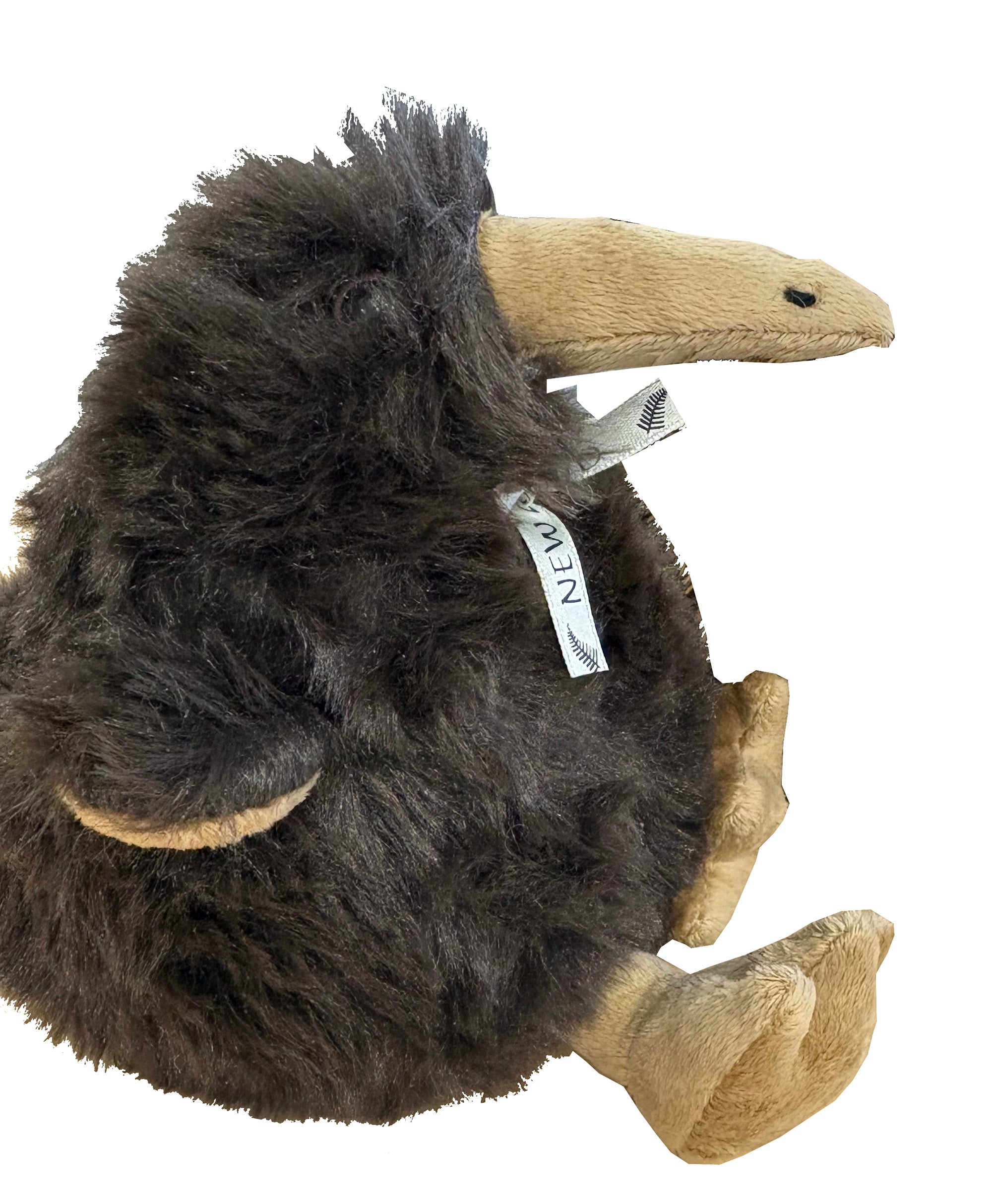 Dark Brown Super Soft Kiwi Bird Plush Toy