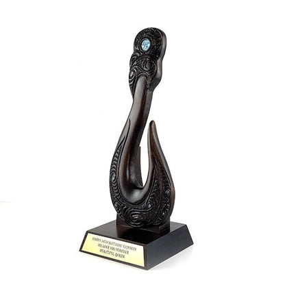 40cm Tall Maori Fish Hook Trophy - ShopNZ