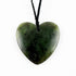 50mm Genuine NZ Ngai Tahu Pounamu Heart Necklace - ShopNZ