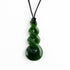 75mm Genuine NZ Greenstone Triple Twist Necklace - ShopNZ