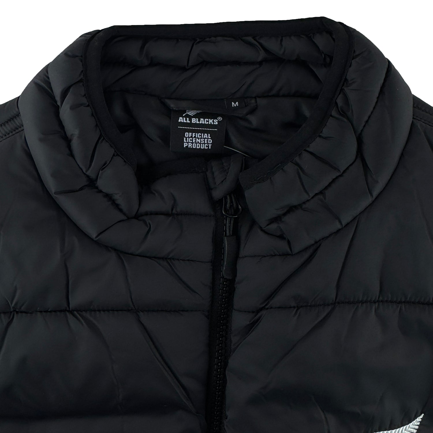 All Blacks Rugby Adult Puffer Vest Gilet sizes Small to 2XL
