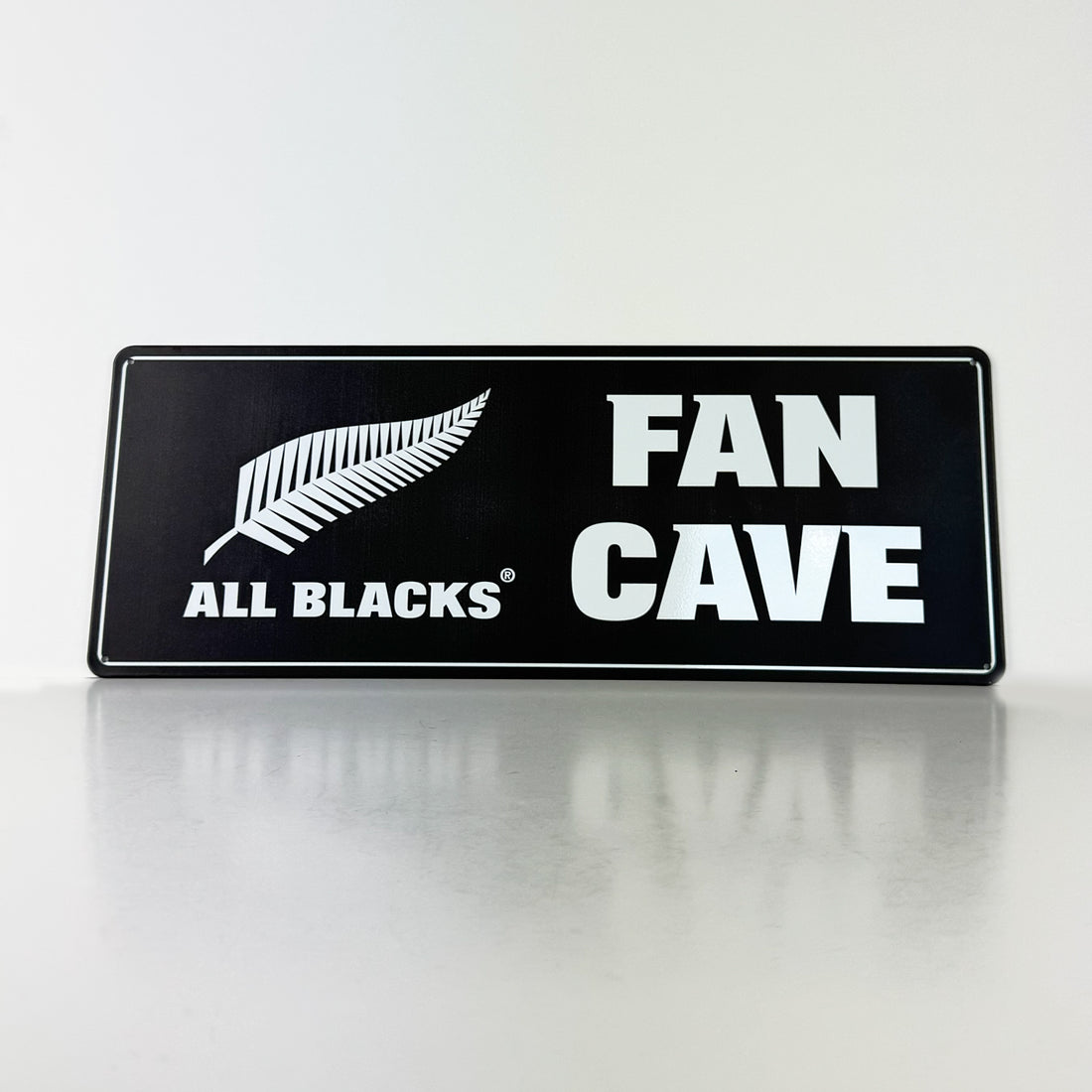 Fun All Blacks Rugby Fan Cave Tin Sign