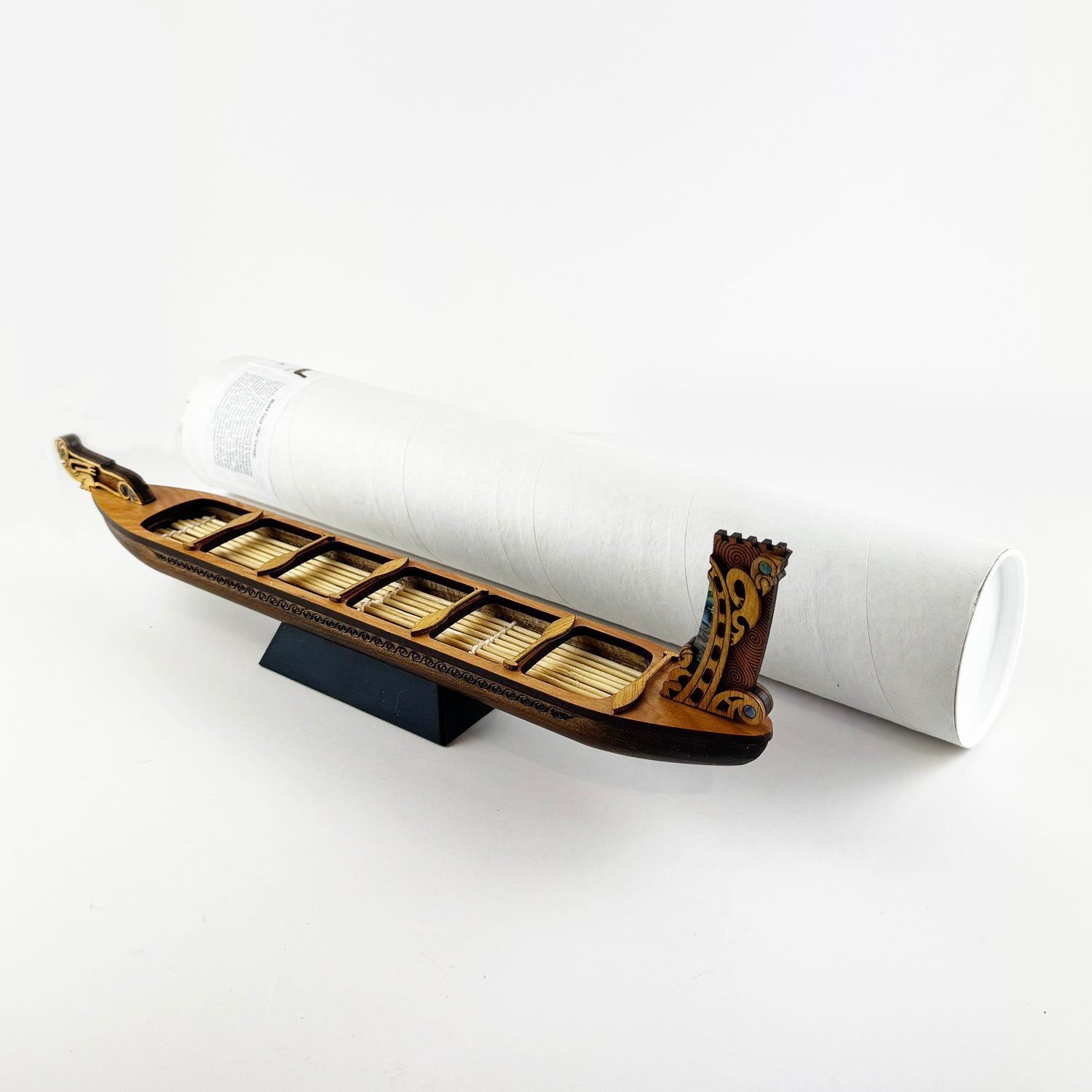 Medium Size NZ Māori Waka Taua War Canoe - Ornament and Trophy