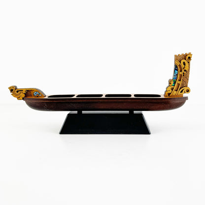 Small Māori Waka Taua War Canoe - Ornament or Trophy
