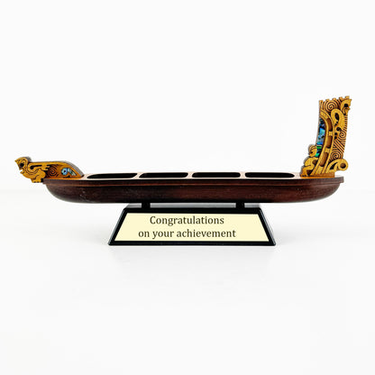 Small Māori Waka Taua War Canoe - Ornament or Trophy