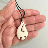 Affordable Maori Bone Hook Hei Matau Necklace