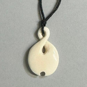 Affordable Maori Bone Love Twist Necklace - ShopNZ