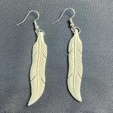 Maori Bone Feather Kapa Haka Earrings - ShopNZ