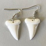 Stylish Bone Shark Tooth Earrings