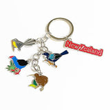 Pretty Native NZ Birds Souvenir Keyring - ShopNZ