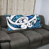 Blue NZ Maori Cot or Buggy Blanket
