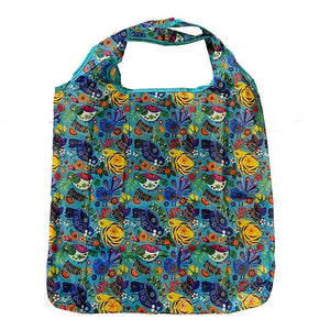 Blue Easy To Fold NZ Birds Shopping Bag - ShopNZ