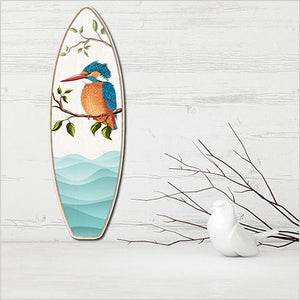 Fabulous Ply Surfboard Art of a Kotare Kingfisher