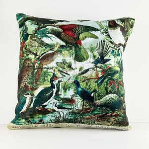 NZ Native Birds Cushion Cover