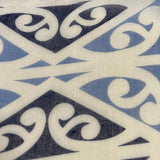 Beautiful Maori Kowhaiwhai Scarf in Sky Blue and Navy - ShopNZ