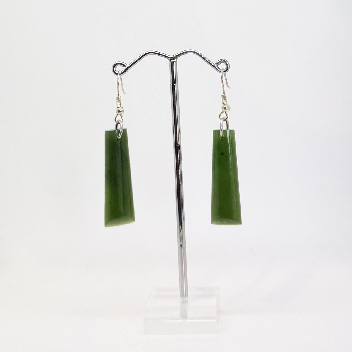 Greenstone Jade Toki Earrings